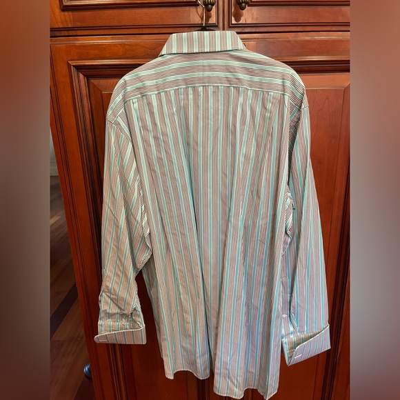 Men’s Paul Fredrick 17-34 dress shirt. Monogrammed  worn once. - Picture 2 of 6